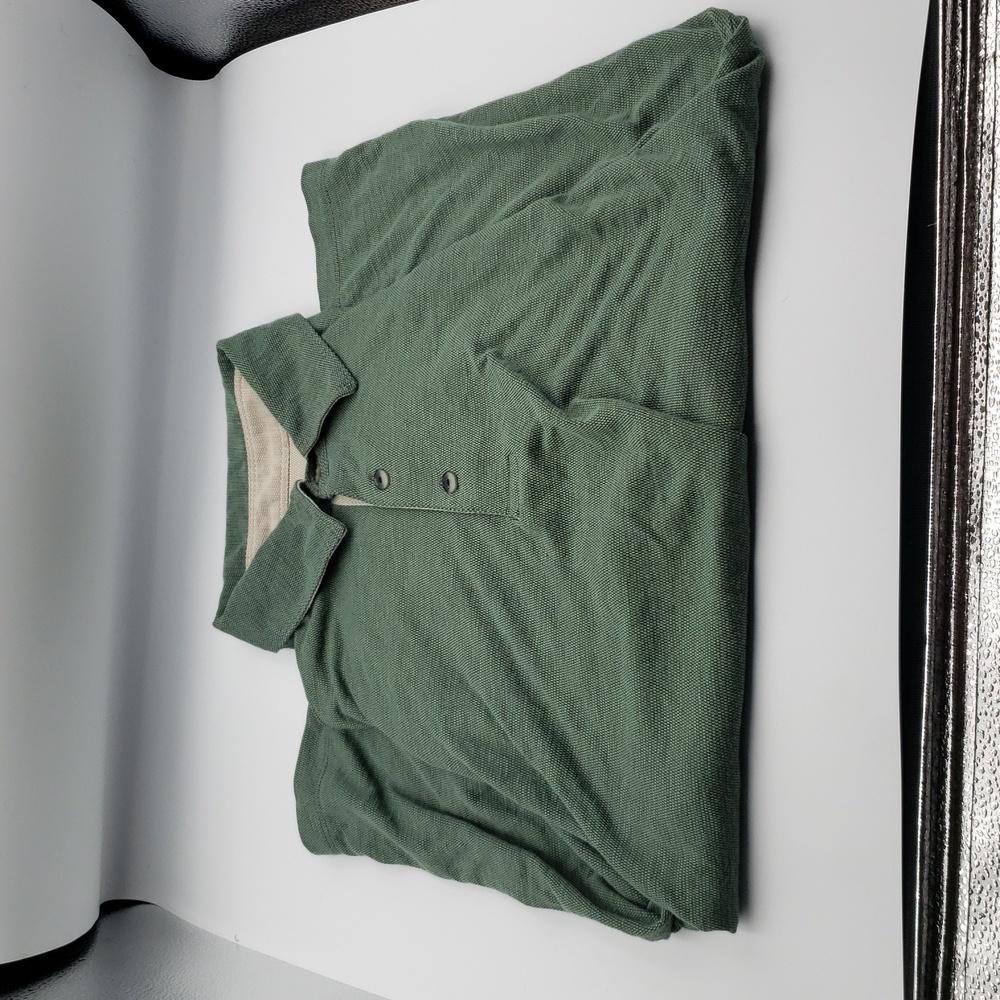 Van Heusen Air Green Polo Shirt, Men's Medium